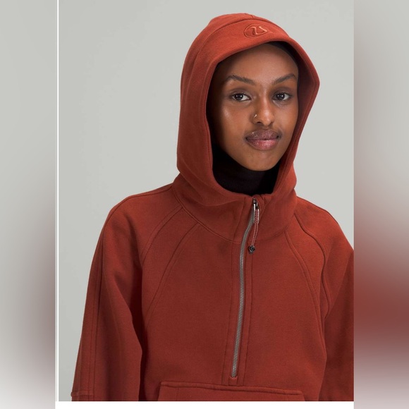 Lululemon scuba oversized half-zip hoodie in Date Brown - Picture 3 of 8